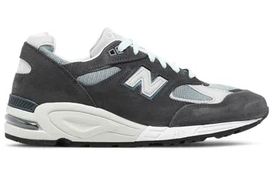 New Balance X Kith 990v2 Made In Usa 'steel Blue' In Black