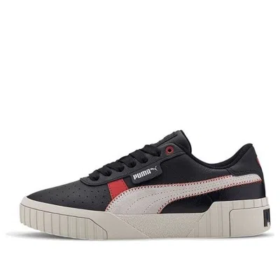 Puma (wmns)  Cali Retro Casual Sneakers Black/red In Multi