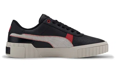 Puma (wmns)  Cali Retro Casual Sneakers Black/red In Multi
