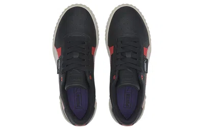 Puma (wmns)  Cali Retro Casual Sneakers Black/red In Multi