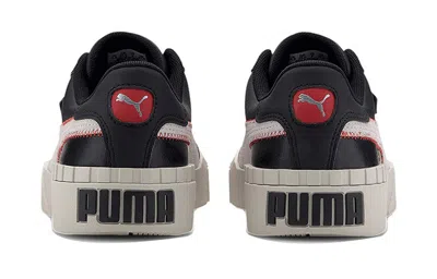Puma (wmns)  Cali Retro Casual Sneakers Black/red In Multi