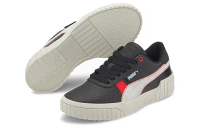Puma (wmns)  Cali Retro Casual Sneakers Black/red In Multi