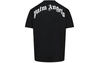 Palm Angels Broken Bear Logo Graphic T-shirt In Black