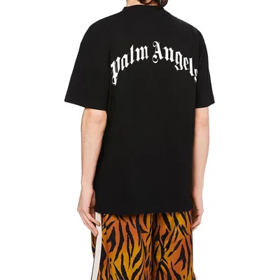 Palm Angels Broken Bear Logo Graphic T-shirt In Black