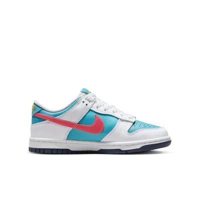 Nike (gs)  Dunk Low 'dusty Cactus Thunder Blue' In Multi