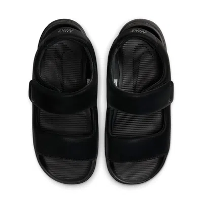 Nike Touch-strap Platform Sandals In Black