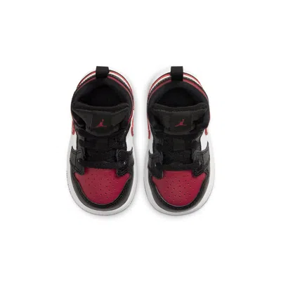 Air Jordan (td)  1 Mid 'bred Toe' In Black