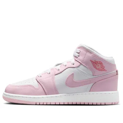 Air Jordan (gs)  1 Mid 'valentine's Day' In Pink