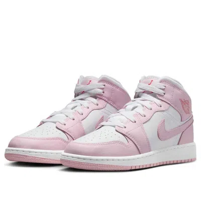 Air Jordan (gs)  1 Mid 'valentine's Day' In Pink
