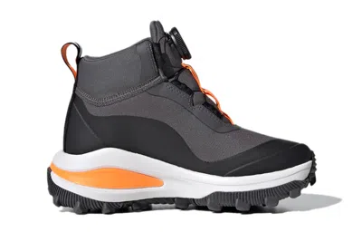 Adidas Originals (ps) Adidas Fortarun Boa Atr K Gray Orange Kid 'gray Black Orange' In Multi