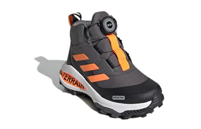 Adidas Originals (ps) Adidas Fortarun Boa Atr K Gray Orange Kid 'gray Black Orange' In Multi