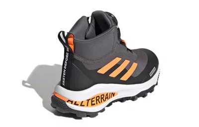 Adidas Originals (ps) Adidas Fortarun Boa Atr K Gray Orange Kid 'gray Black Orange' In Multi