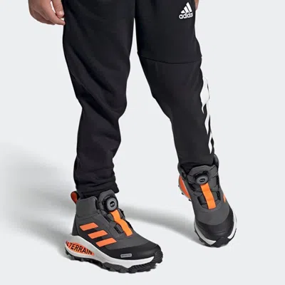 Adidas Originals (ps) Adidas Fortarun Boa Atr K Gray Orange Kid 'gray Black Orange' In Multi