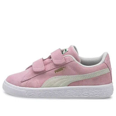 Puma (ps)  Suede Classic Xxi Casual Board Shoes White/pink