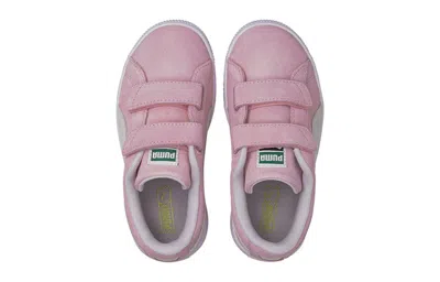 Puma (ps)  Suede Classic Xxi Casual Board Shoes White/pink