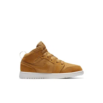 Air Jordan (ps)  1 Mid 'golden Harvest' In Brown