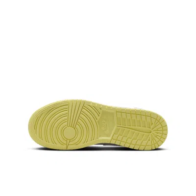 Air Jordan (gs)  1 Mid 'sail Light Laser Orange' In White