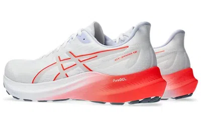 Asics Gt-2000 12 'white Sunrise Red'