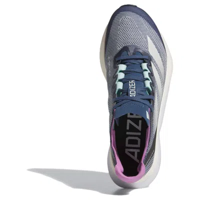 Adidas Originals (wmns) Adidas Adizero Boston 12 'preloved Ink Zero Metalic Aurora Ink' In Gray