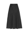 VALENTINO EMBELLISHED WOOL AND SILK SKIRT,P00202970