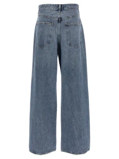 Agolde Wide-leg Jeans With Belt Loops And Five-pocket Style