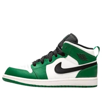 Air Jordan (ps)  1 Mid Se 'pine Green'