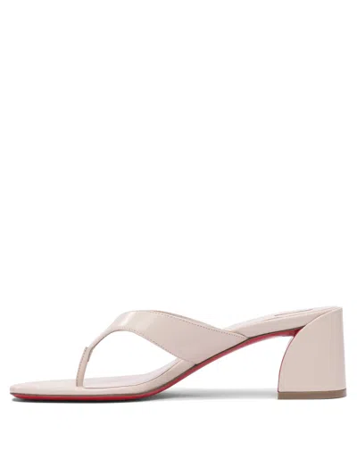 Christian Louboutin 55 Mm Sandals White