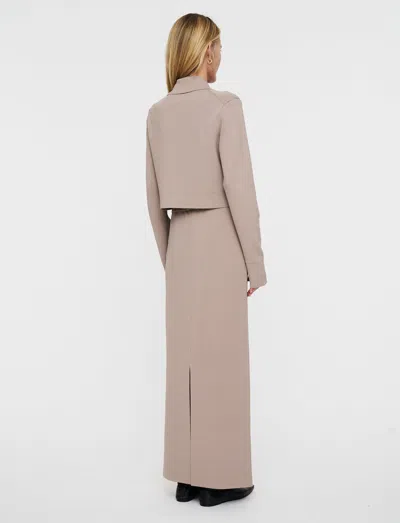 Joseph Milano Knit Stretch Skirt In Gray
