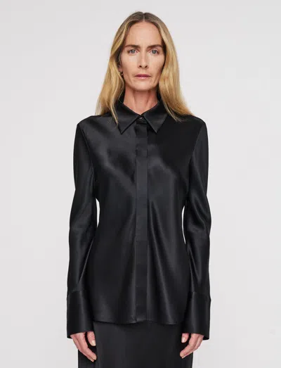 Joseph Brunel Silk Satin Blouse