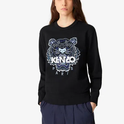 Kenzo (wmns)  Ss21 Printing Round-neck Swea Black In Green