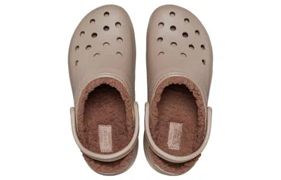 Crocs Womens Mushroom Classic Platform Faux Fur-lined Rubber Clogs