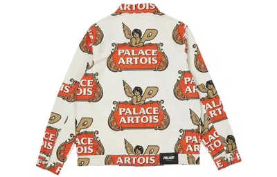 Palace X Stella Artois Crossover Full Print Pattern Logo Jacket White