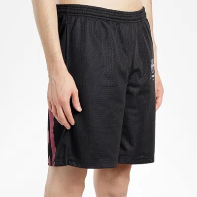 Off-white C/o Virgil Abloh Men's Black Diag Stencil Mesh Shorts