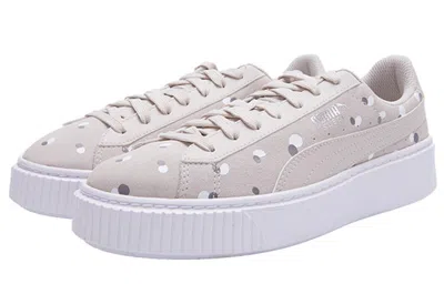 Puma Sneakers Suede Platform Dots Jr 'silver'