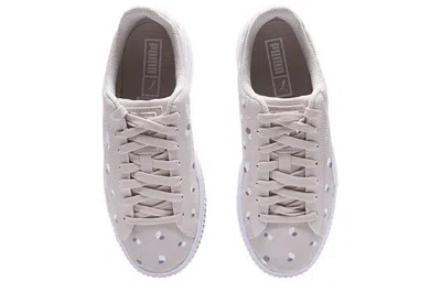 Puma Sneakers Suede Platform Dots Jr 'silver'