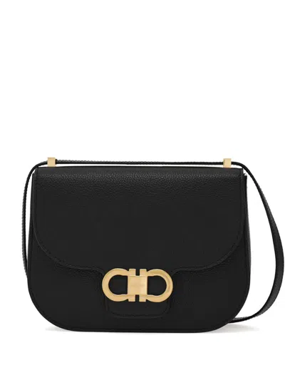 Ferragamo Black Leather Crossbody Bag