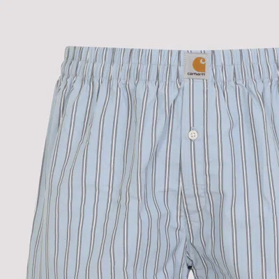 Carhartt Striped Boxer Shorts In Blue