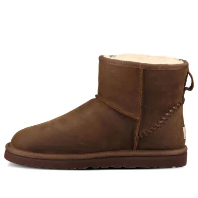 Ugg Classic Mini Deco Mid Tops Fleece Lined Brown