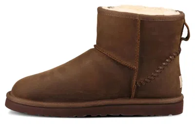 Ugg Classic Mini Deco Mid Tops Fleece Lined Brown