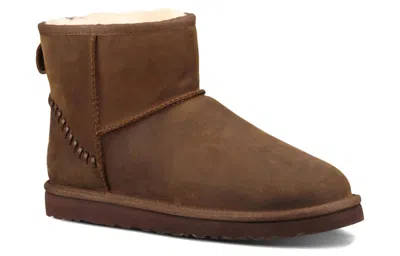 Ugg Classic Mini Deco Mid Tops Fleece Lined Brown