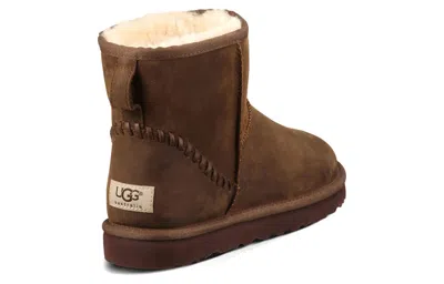 Ugg Classic Mini Deco Mid Tops Fleece Lined Brown