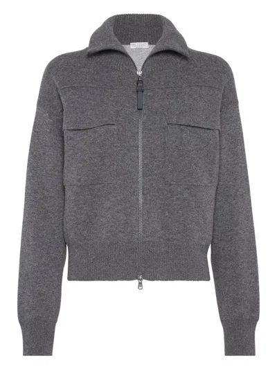 Brunello Cucinelli Women Cashermere Zipped Cardigan