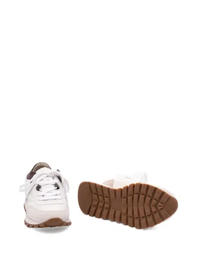 Brunello Cucinelli Lace-up Sneakers In White