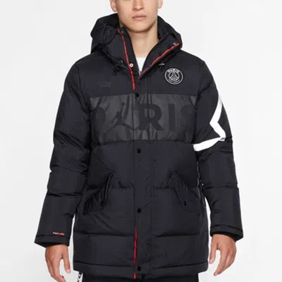 Air Jordan X Paris Saint-germain Down Parka Jacket 'black'