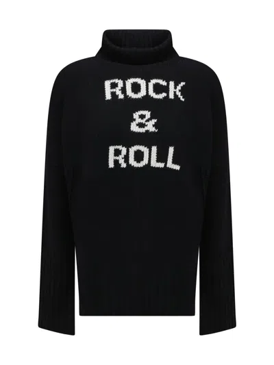 Zadig & Voltaire Womens Noir Alma Turtleneck Oversized Wool Jumper In Black
