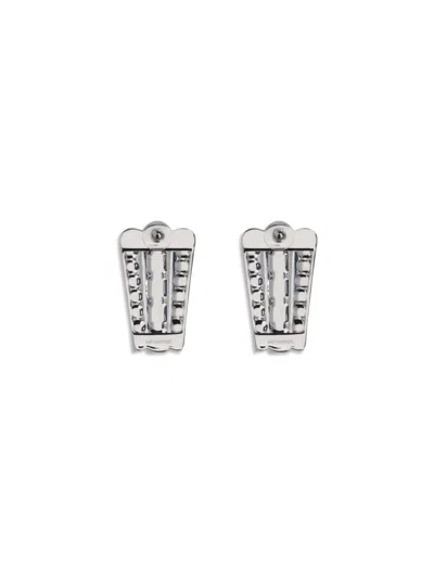 Self-portrait Self Portrait 'multi Crystal' Earrings In Gray