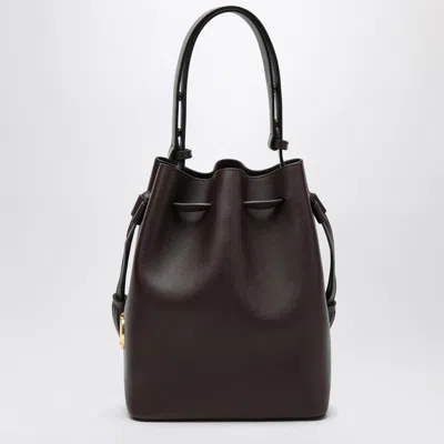 Valentino So Seau Tasseled Leather Bucket Bag In Brown