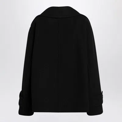 Chloé Oversized Short Coat In Black