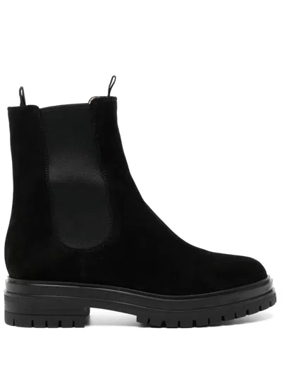 Gianvito Rossi Chelsea Boots Chester Calfskin In Black