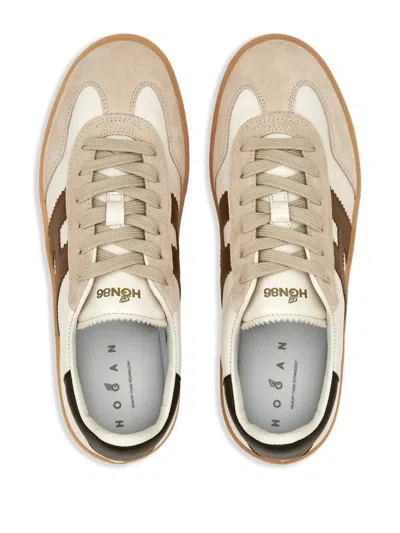 Hogan Cool Smooth And Suede Leather Sneakers Shoes In Multi